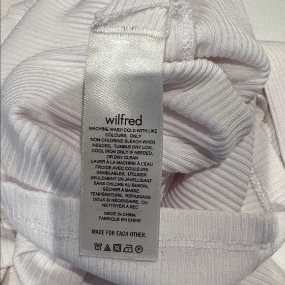 Aritzia Wilfred Only Waist Turtleneck in bright white - Picture 6 of 7